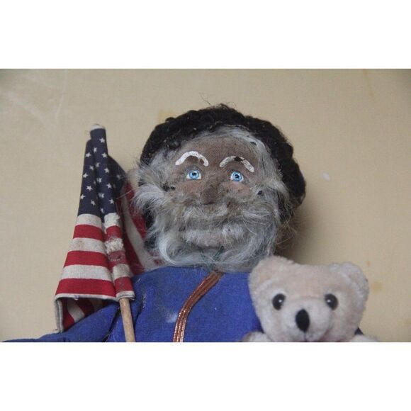 Kathleen bush 1991 signed vintage as is handmade drummer holiday Christmas decor - Picture 5 of 12